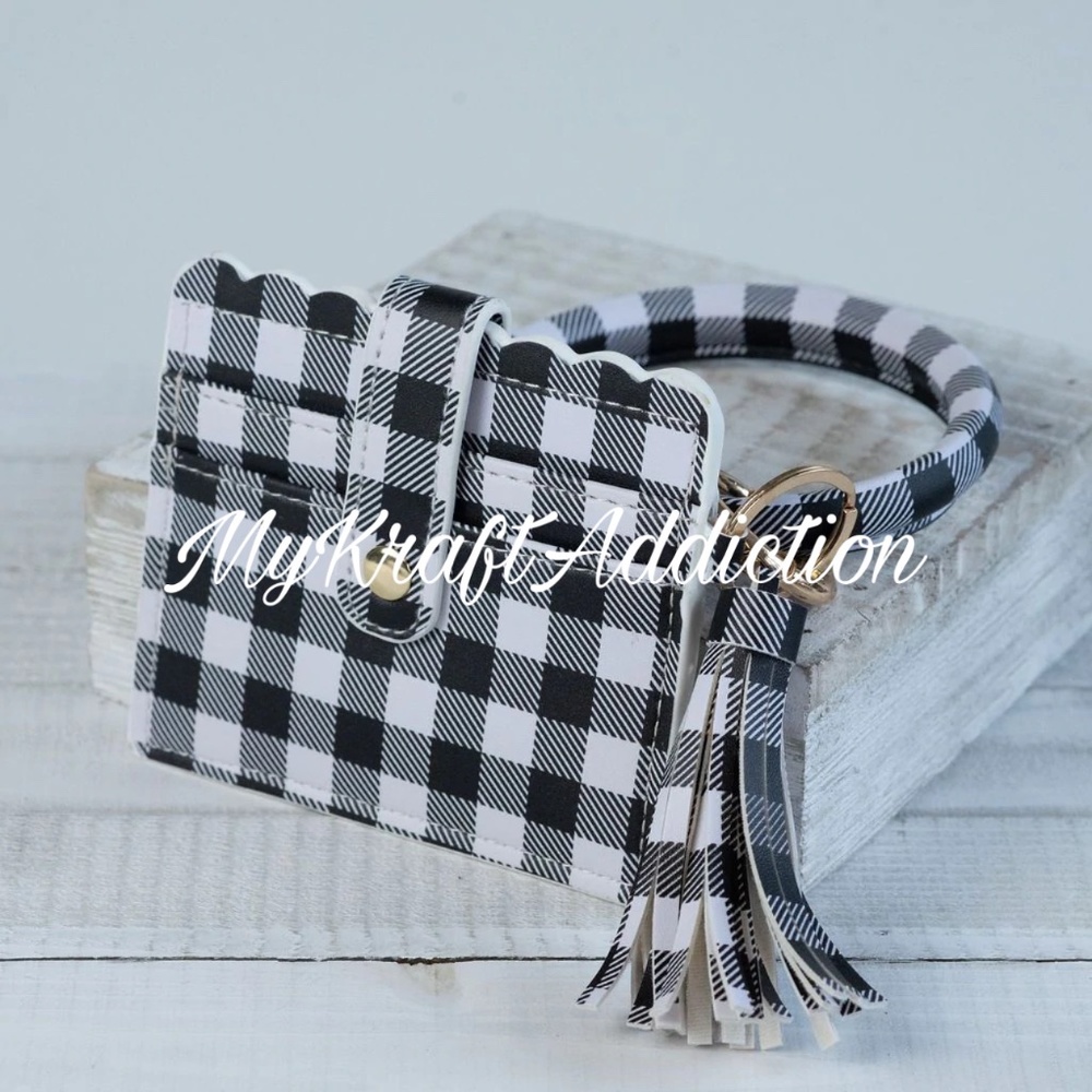 Wristlet bracelet id holder wallet